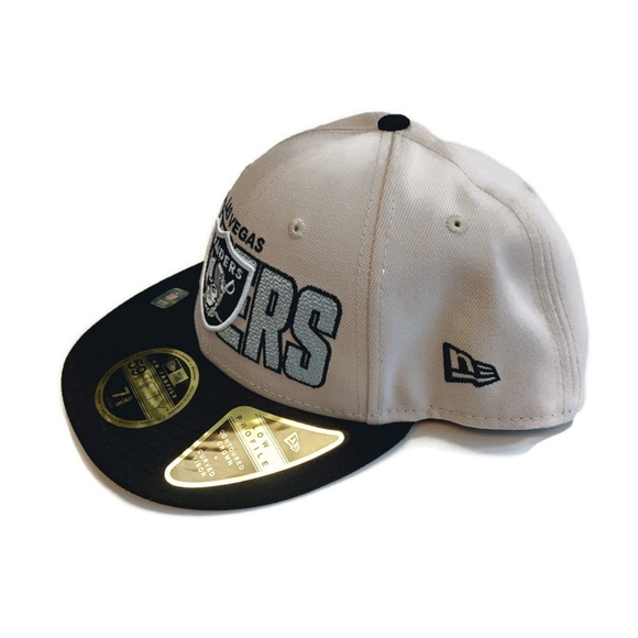 59Fifty New Era Size 7 5/8 Las Vegas Raiders Fitted Hat Cap Low Profile Curved - Picture 5 of 7
